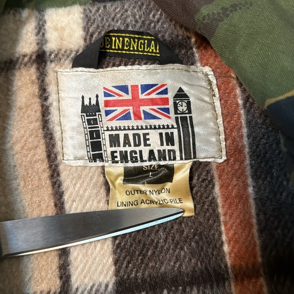 Vintage British Army Acrylic Pile Flannel Lined Combat Jacket Heavyweight Camo L - Picture 8 of 8